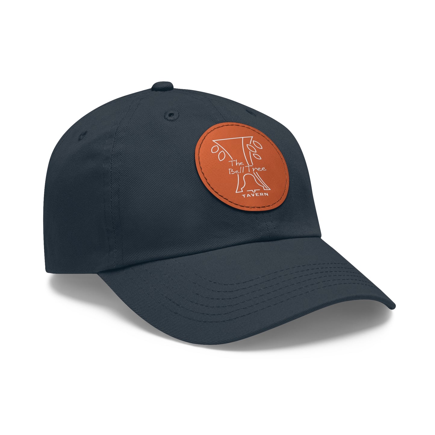 Bell Tree Dad Hat with Leather Patch (Round)