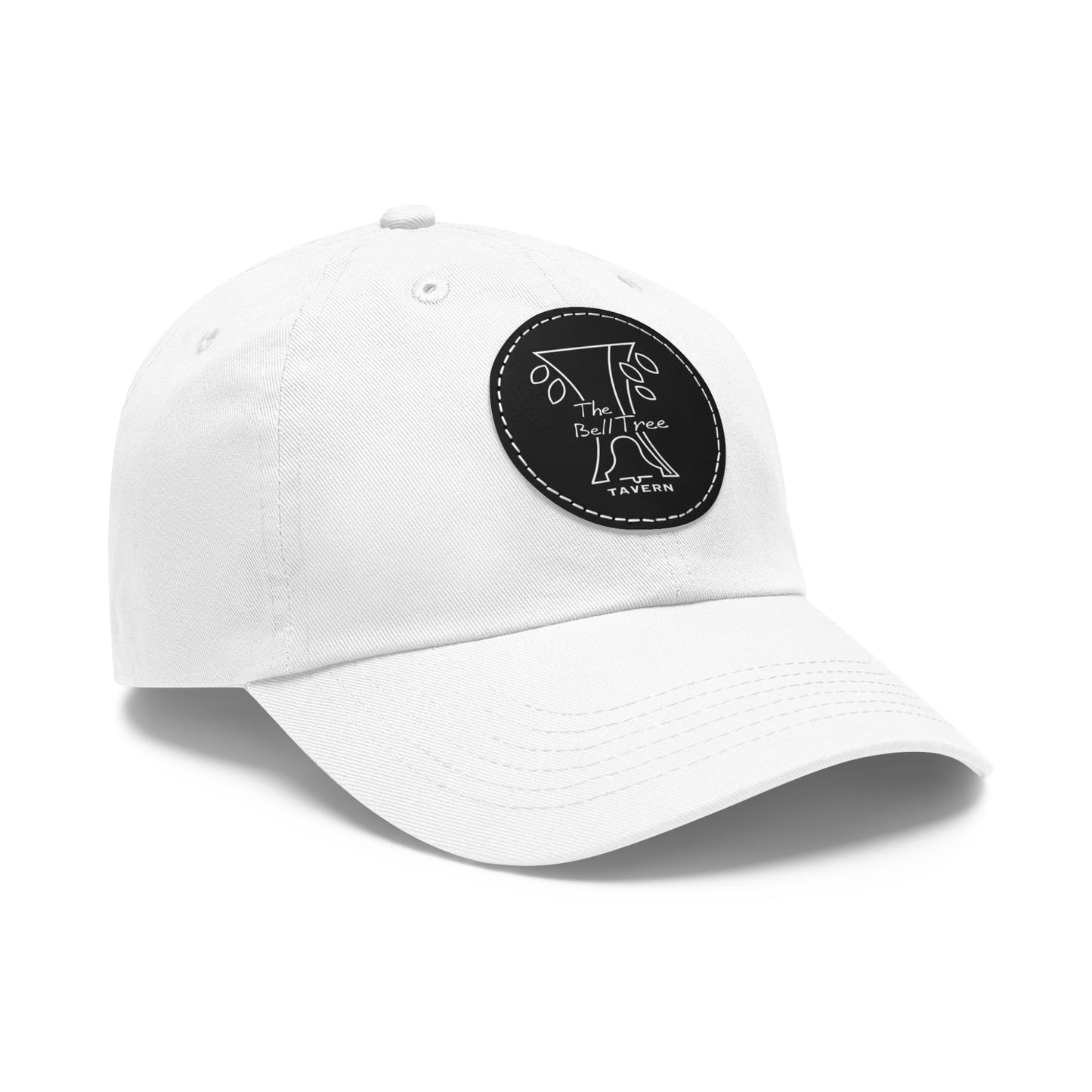 Bell Tree Dad Hat with Leather Patch (Round)