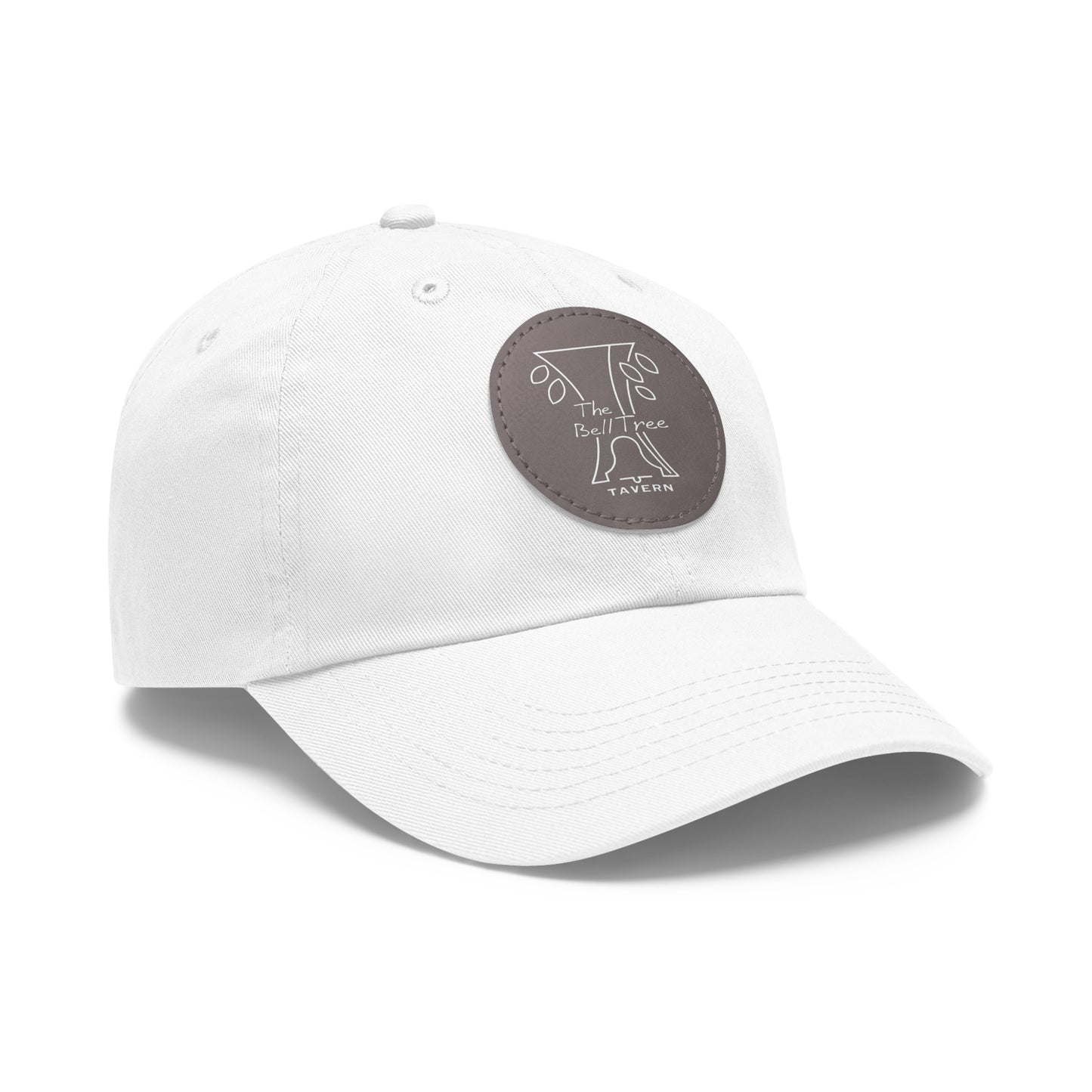 Bell Tree Dad Hat with Leather Patch (Round)