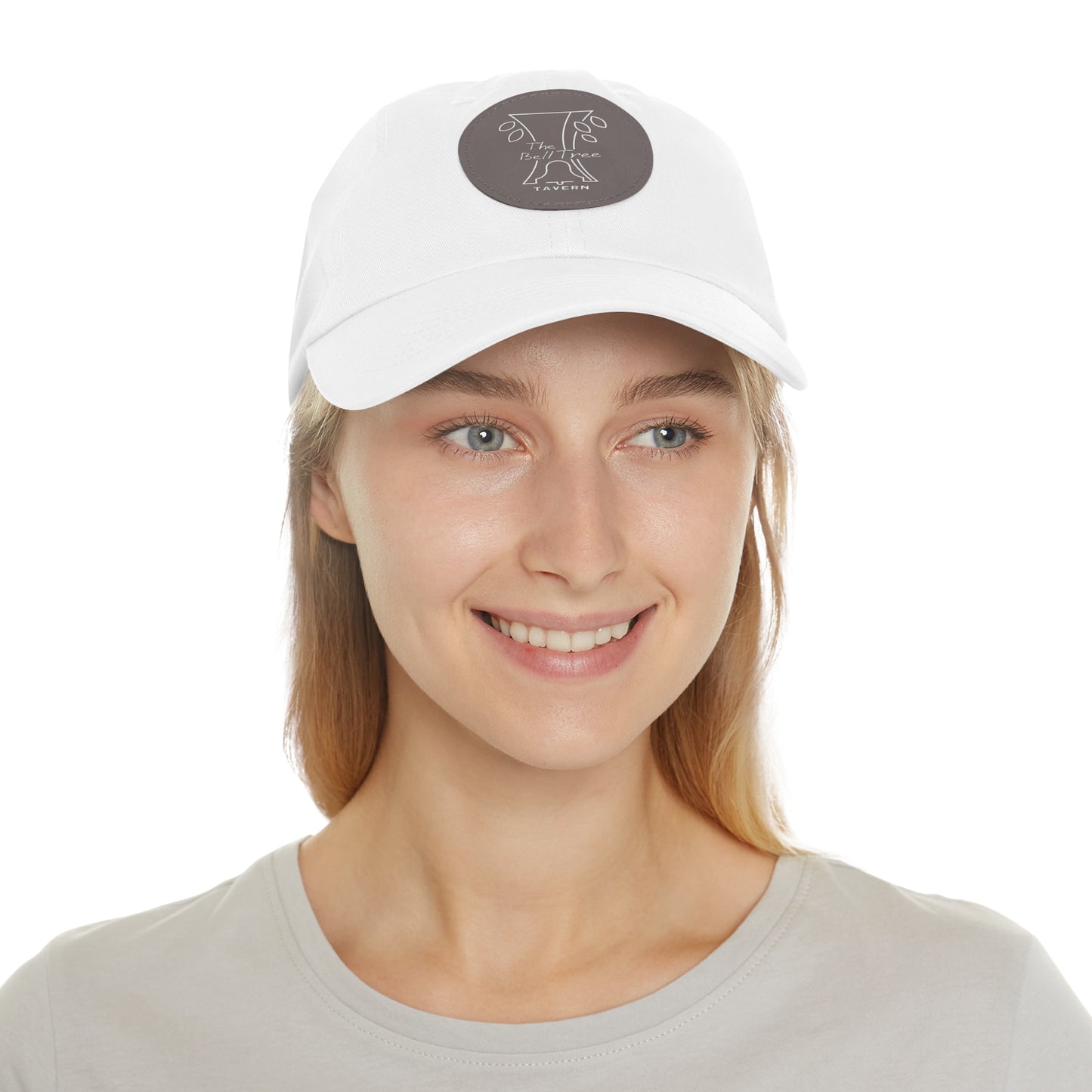 Bell Tree Dad Hat with Leather Patch (Round)