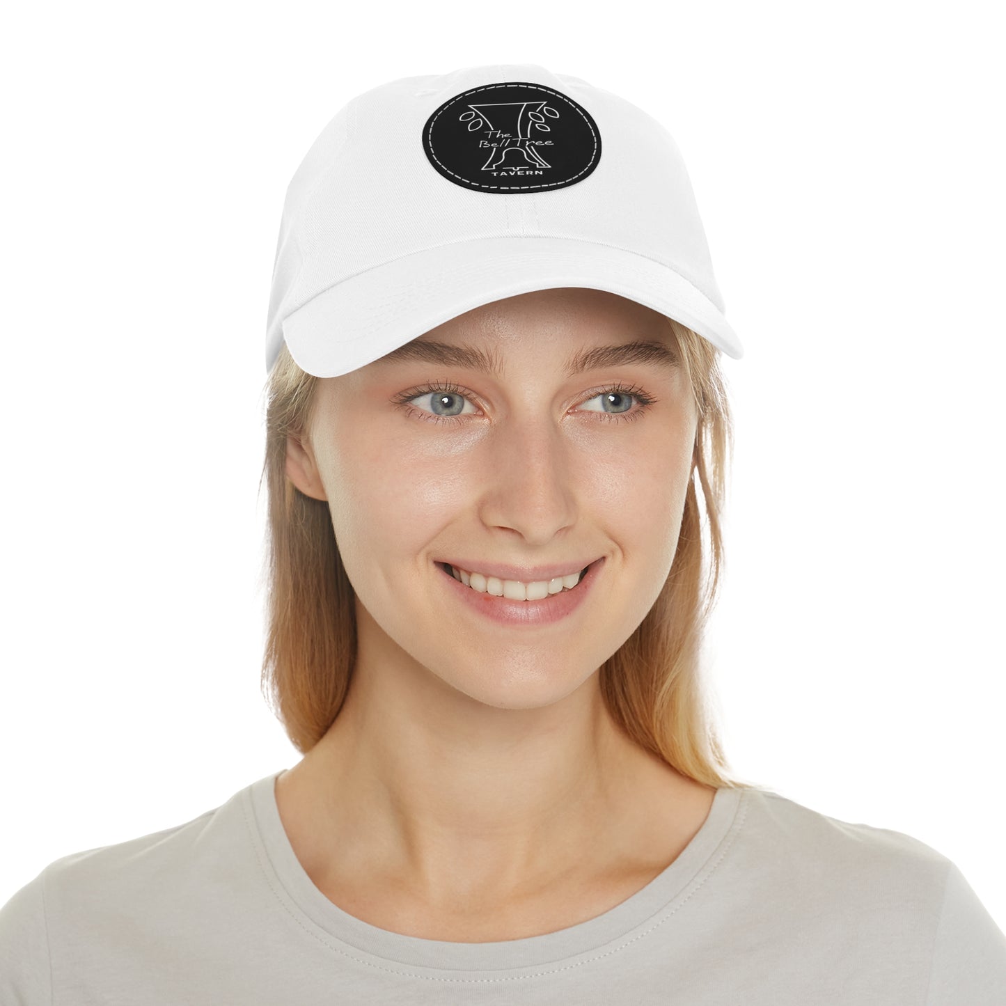 Bell Tree Dad Hat with Leather Patch (Round)