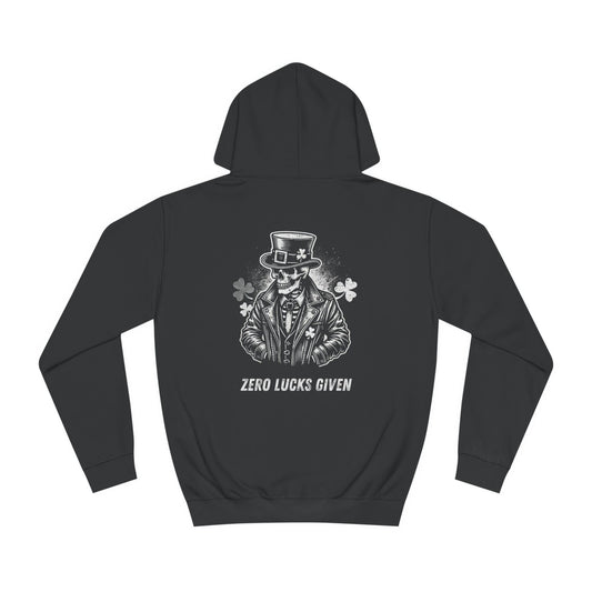 Zero Lucks Given - Unisex College Hoodie