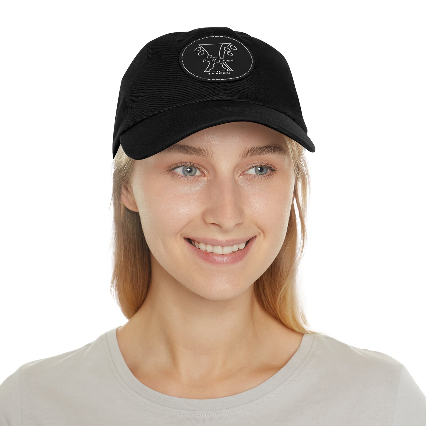 Bell Tree Dad Hat with Leather Patch (Round)