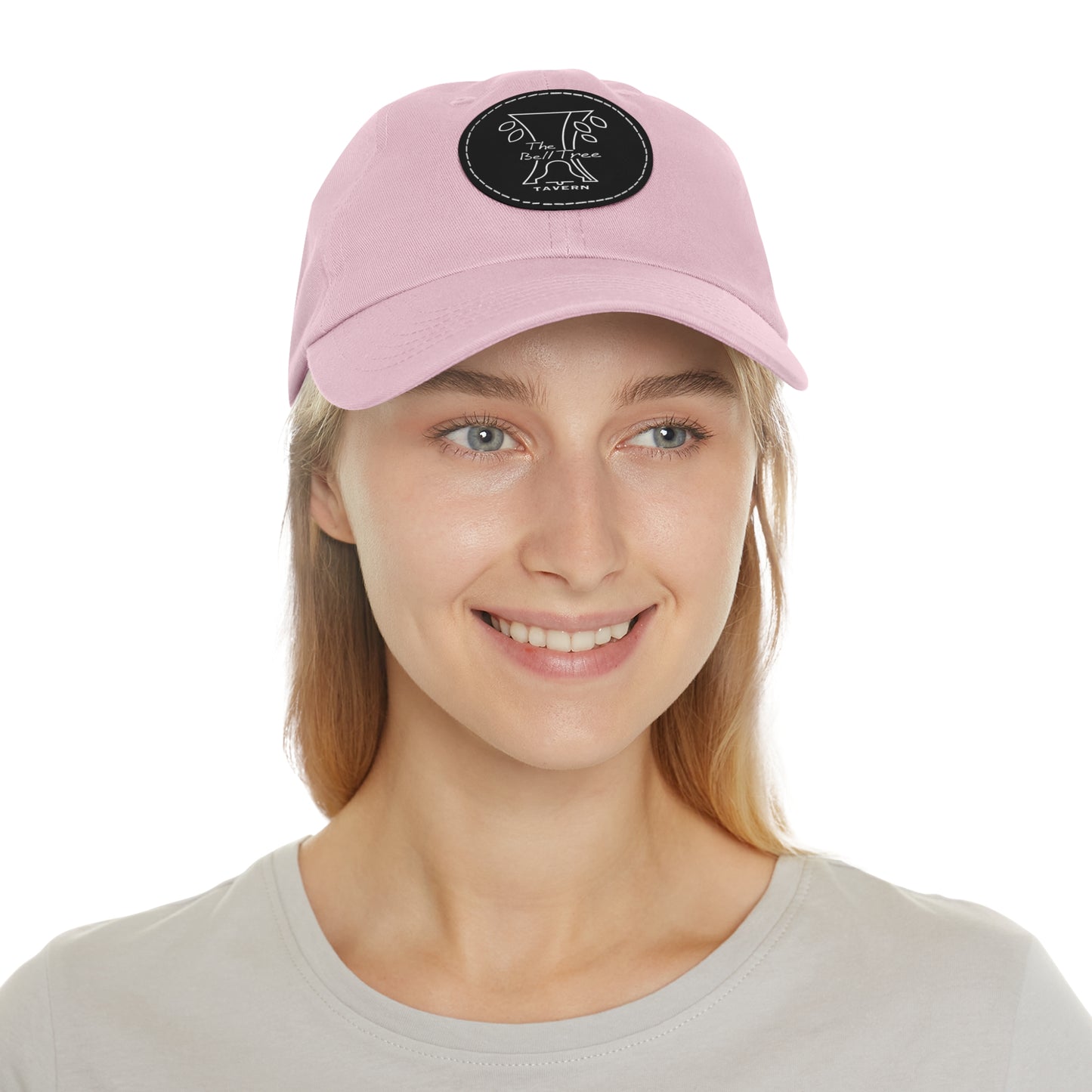 Bell Tree Dad Hat with Leather Patch (Round)