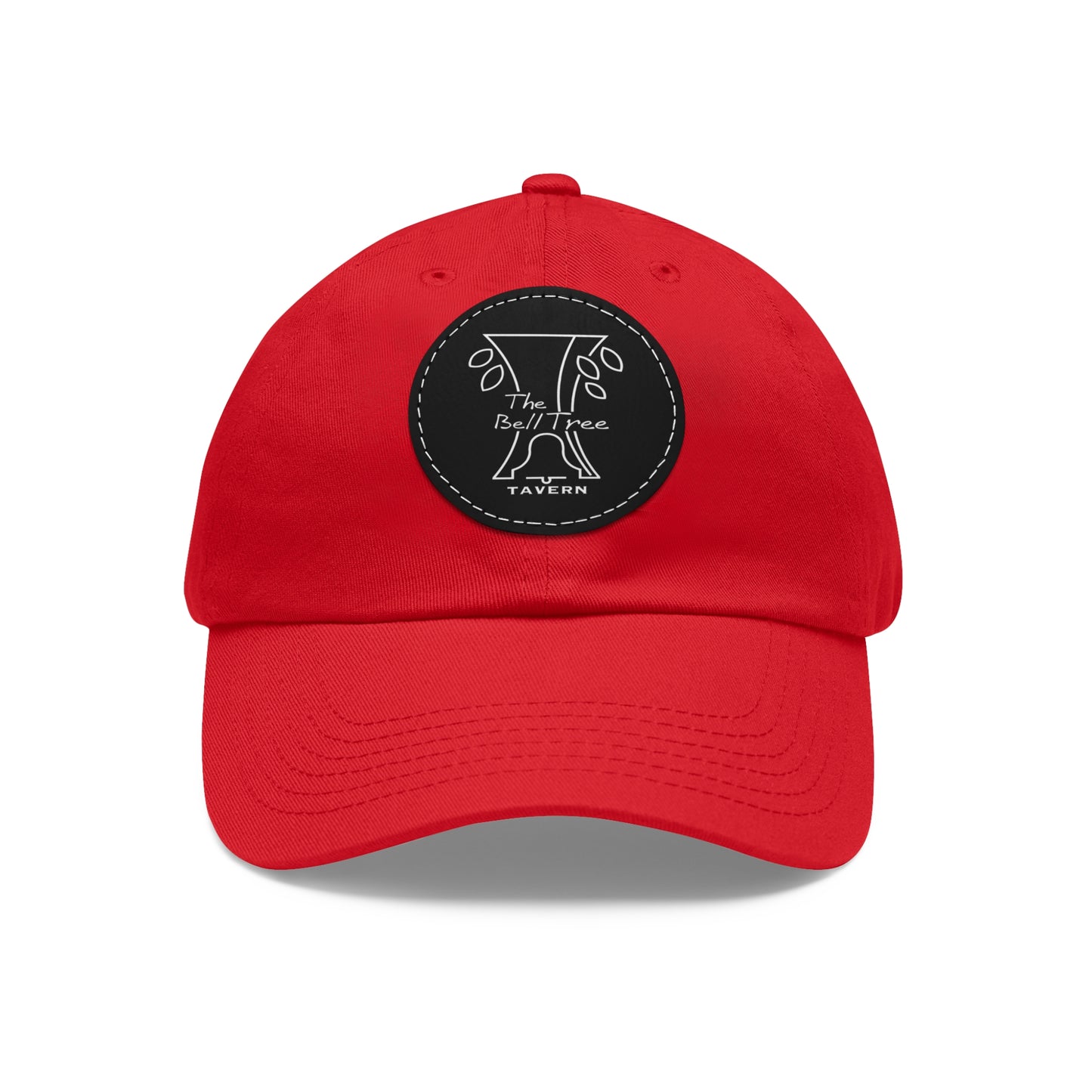 Bell Tree Dad Hat with Leather Patch (Round)