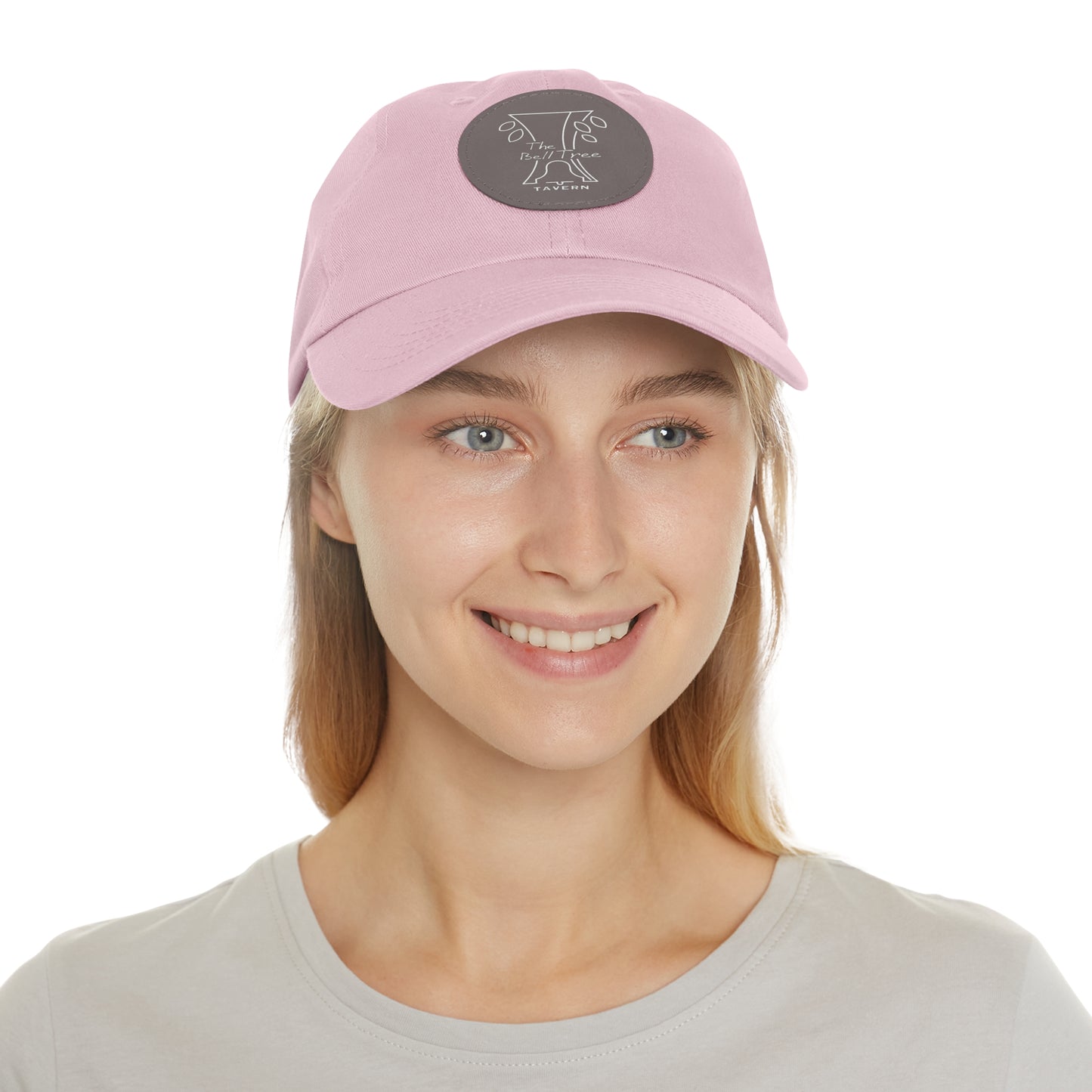 Bell Tree Dad Hat with Leather Patch (Round)