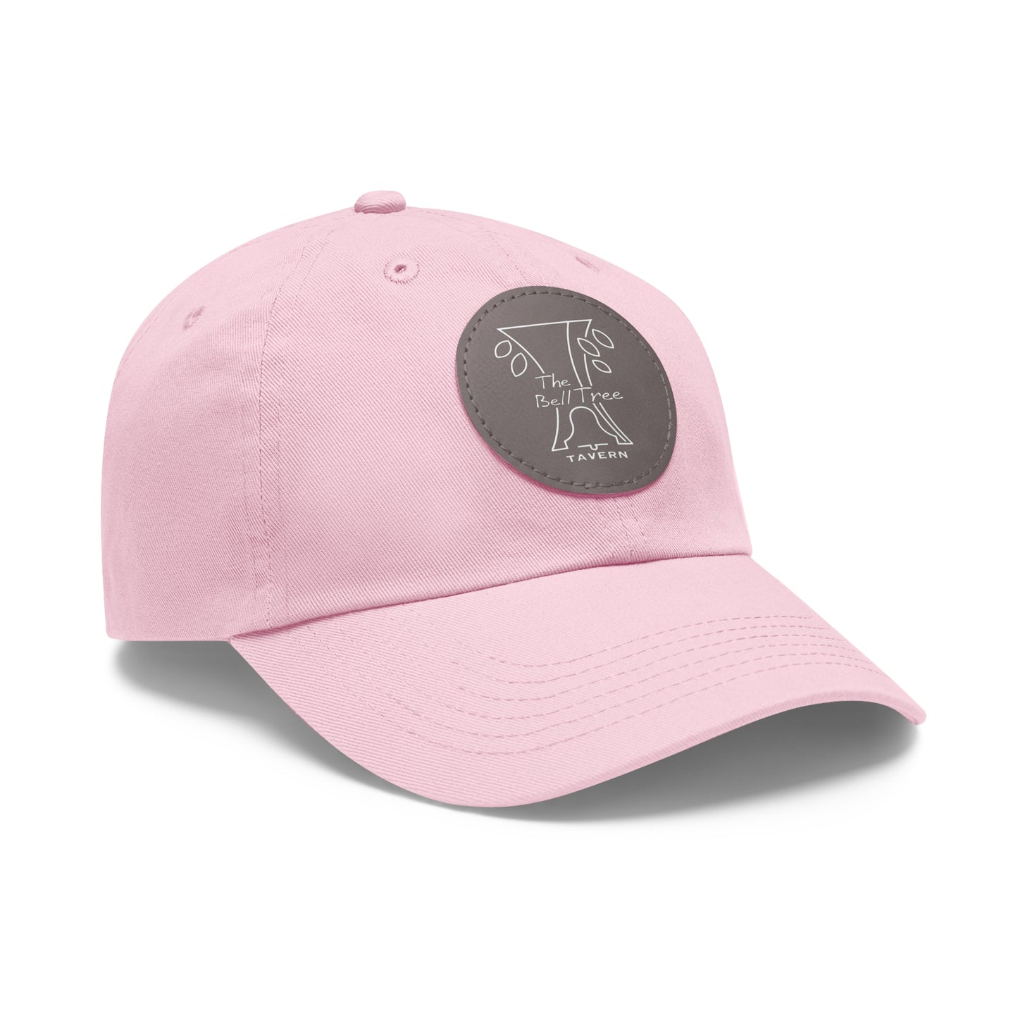 Bell Tree Dad Hat with Leather Patch (Round)