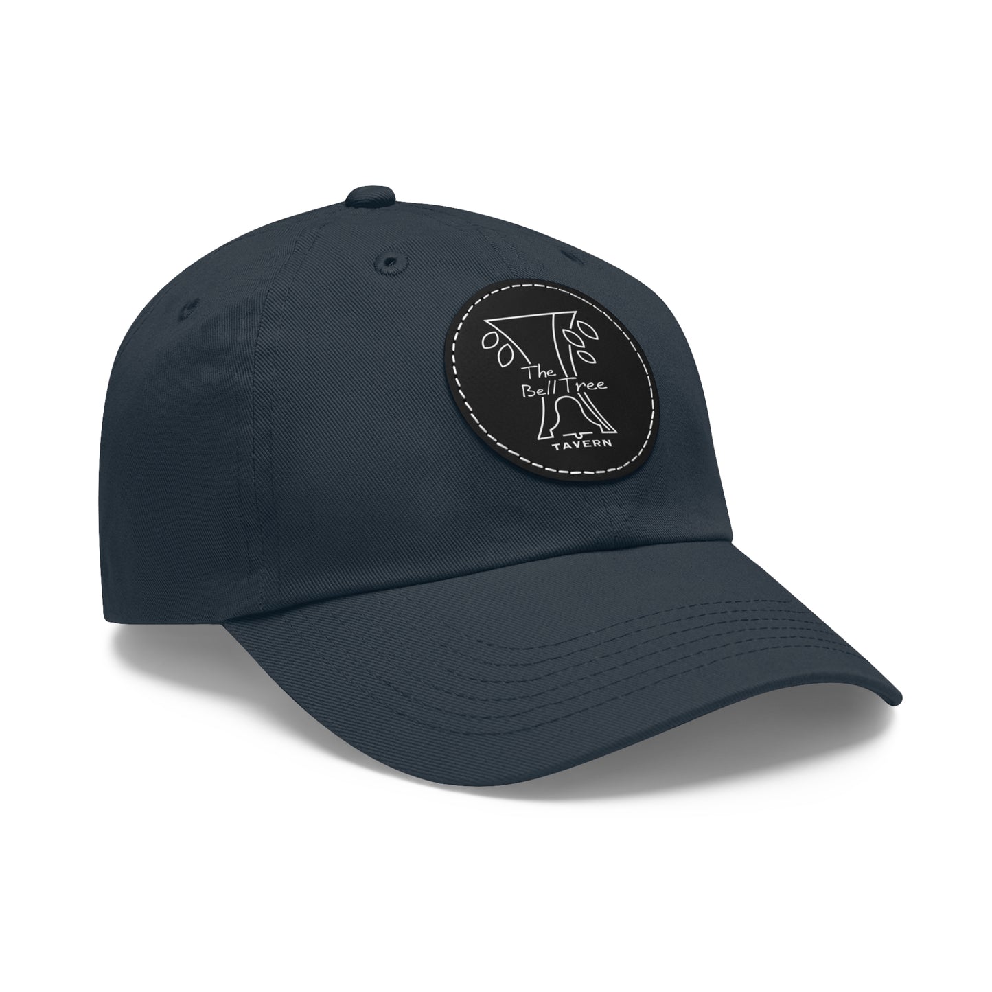 Bell Tree Dad Hat with Leather Patch (Round)