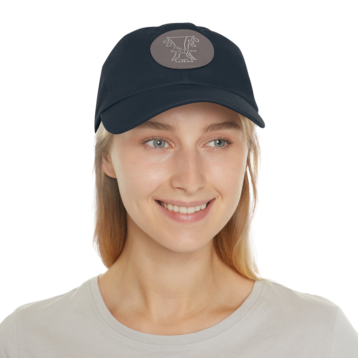 Bell Tree Dad Hat with Leather Patch (Round)