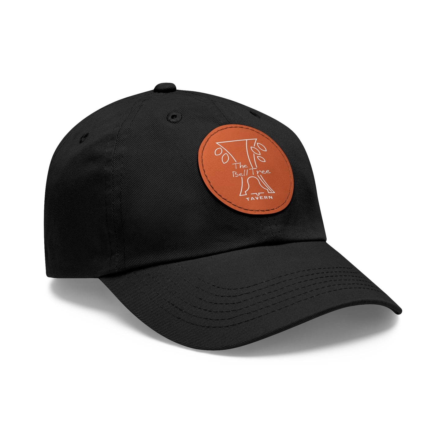 Bell Tree Dad Hat with Leather Patch (Round)