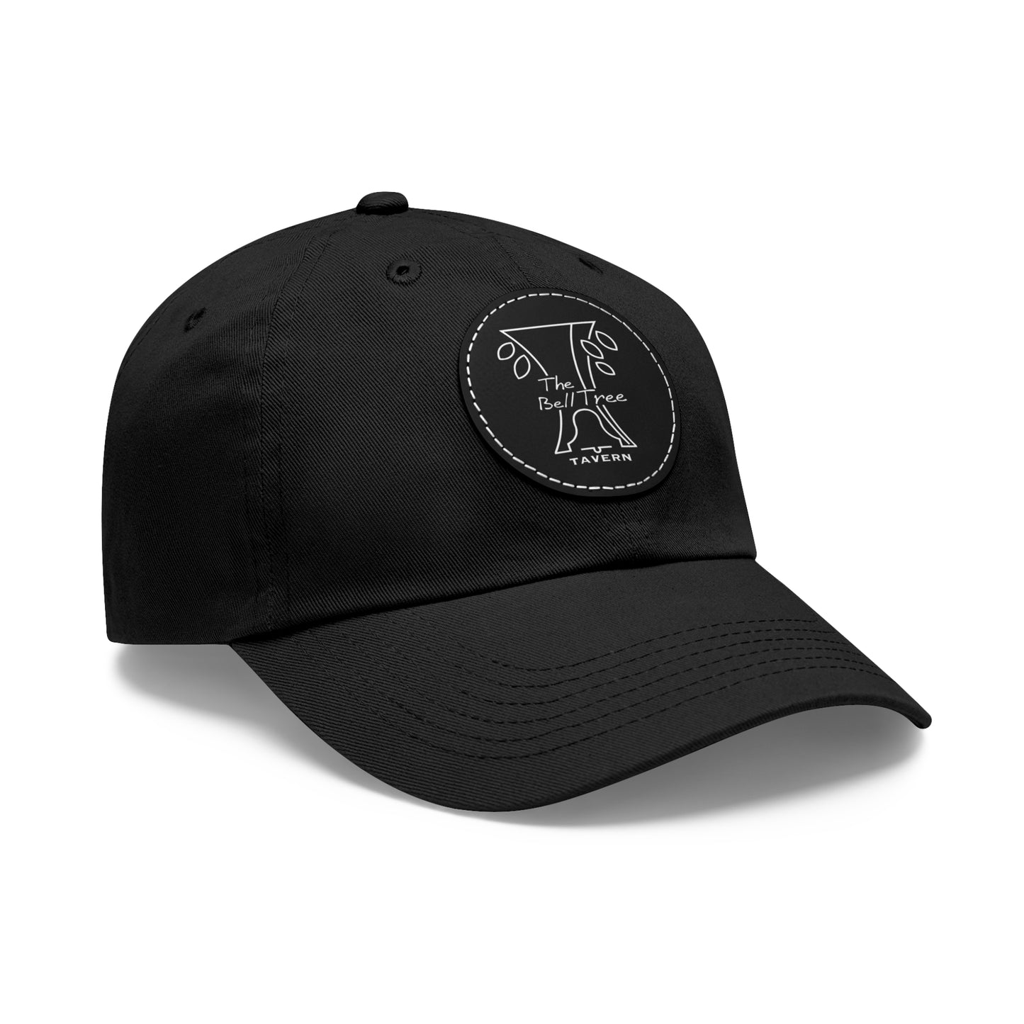 Bell Tree Dad Hat with Leather Patch (Round)