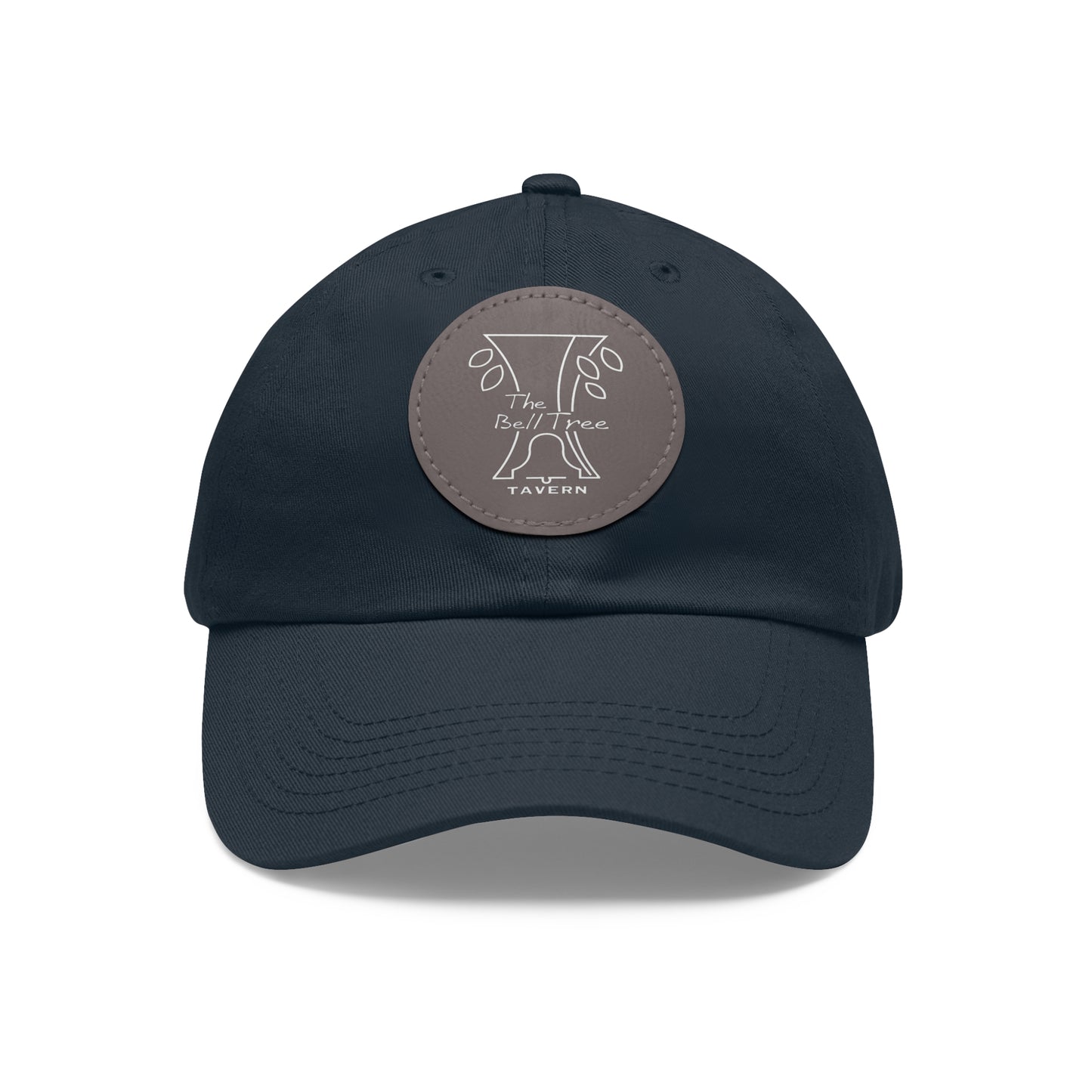 Bell Tree Dad Hat with Leather Patch (Round)